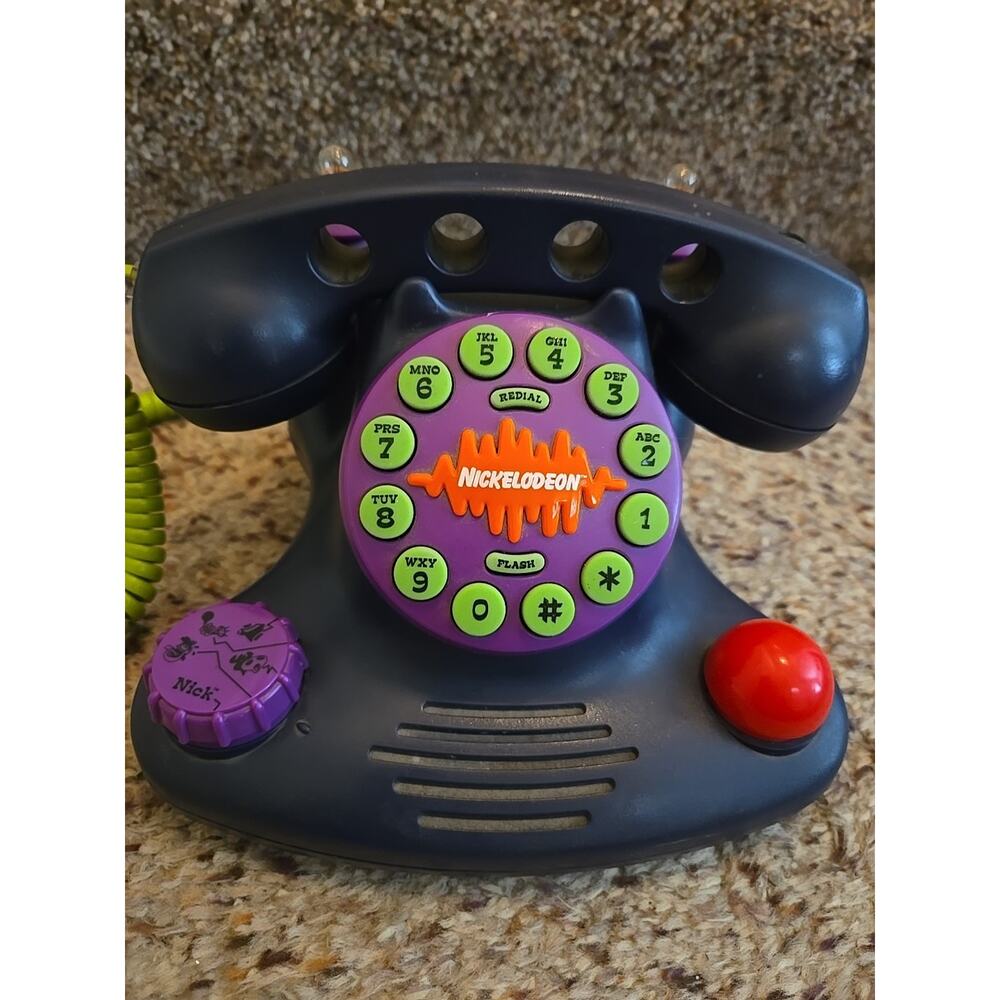 Vintage 1996 Nickelodeon Talk Blaster Telephone N2500 Corded Phone No Box